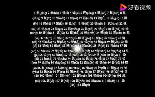 化学元素周期表之歌(本视屏来源于网络)哔哩哔哩bilibili