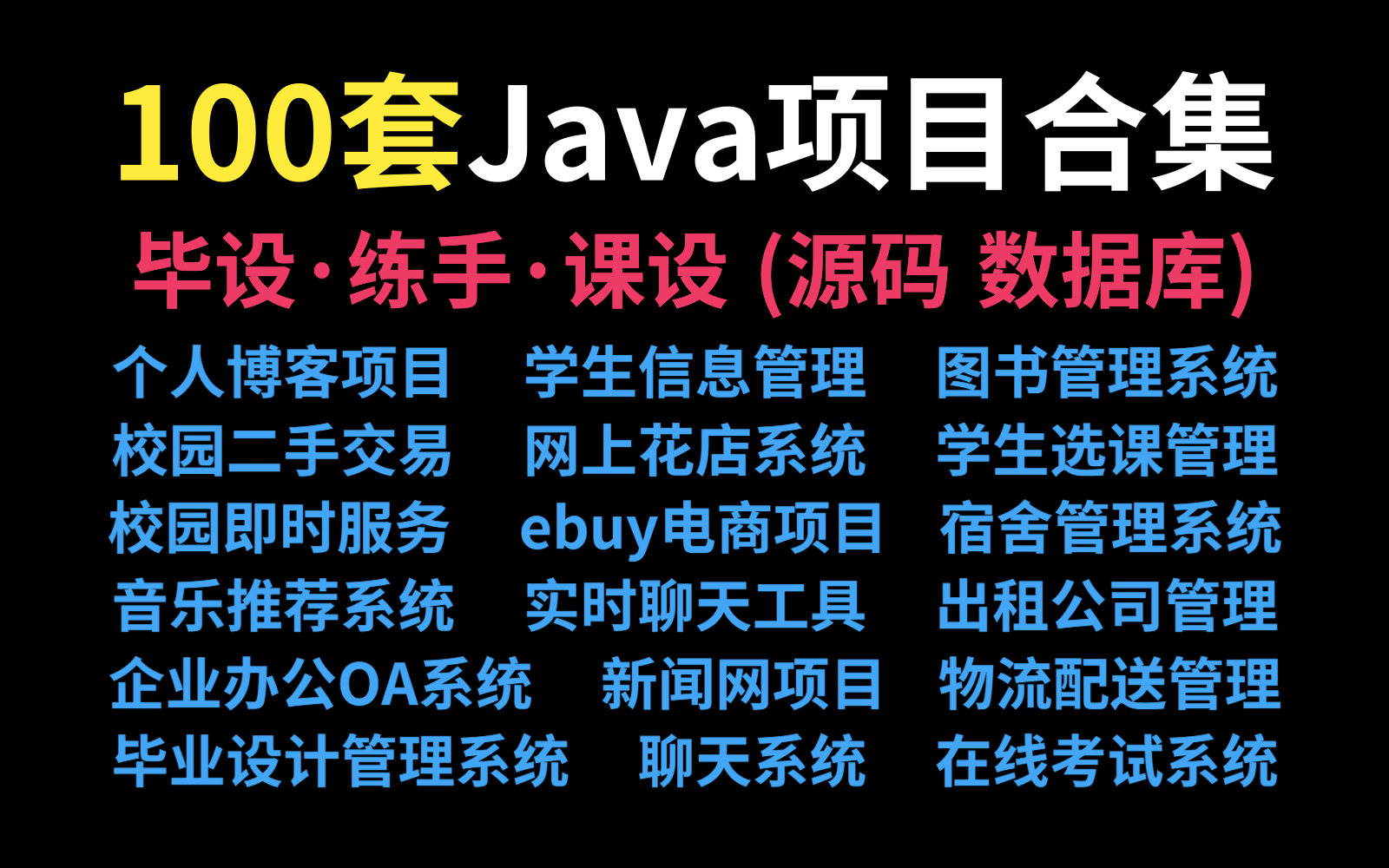 java项目实战编号fObuCE100套毕设源码免费分享给大家计算机毕业设计java基础项目java毕设项目java实战项目哔哩哔哩bilibili