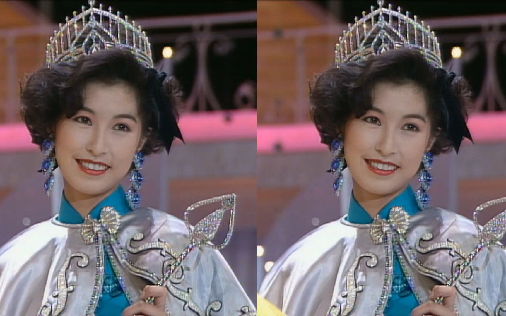 【郭蔼明】1991香港小姐cut ll 温柔大方,知性美绝了(附字幕)_哔哩
