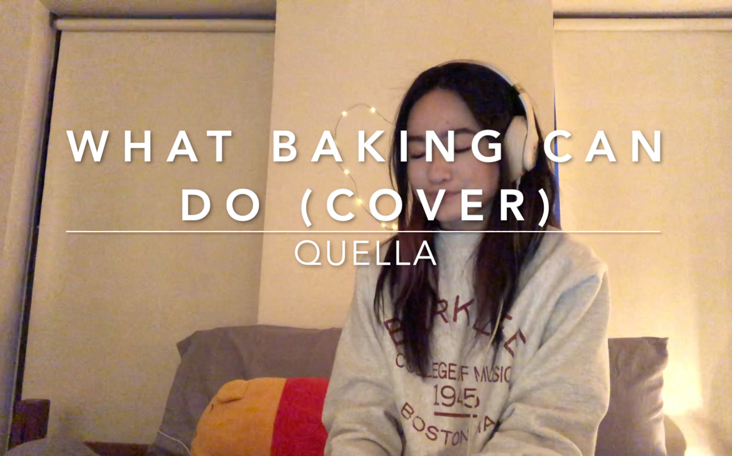 [图]WHAT BAKING CAN DO [COVER. JESSIE MUELLER, WAITRESS] - 顾喆 QUELLA 翻唱 选自音乐剧女招待