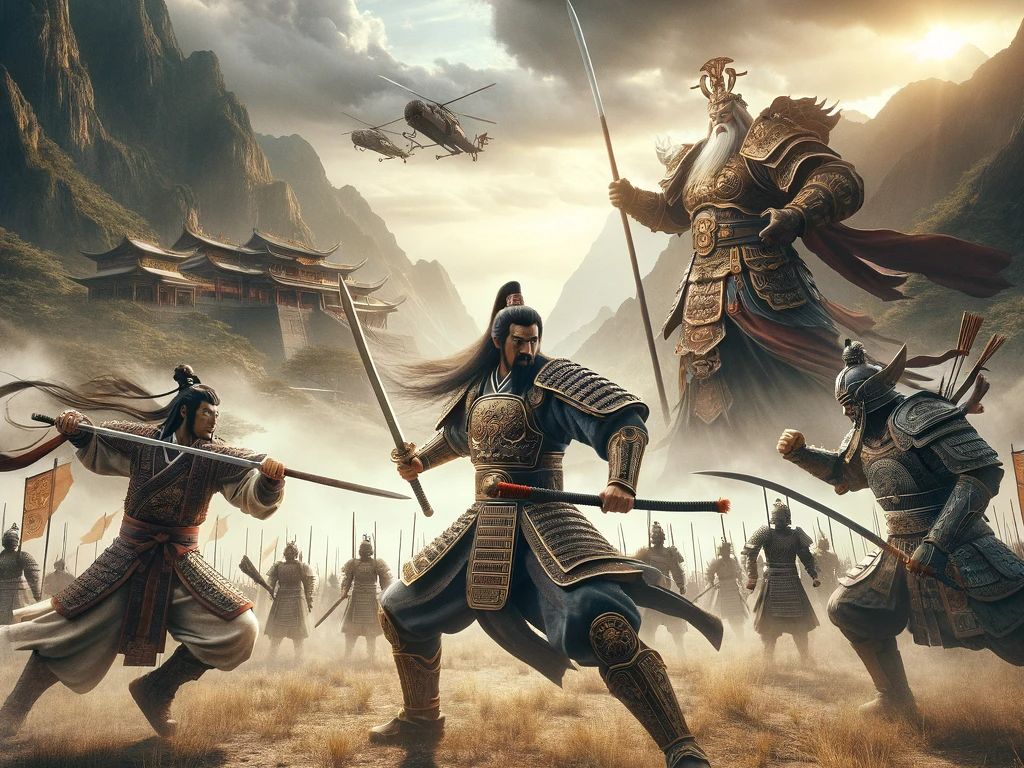 当你让gpt画三英战吕布.