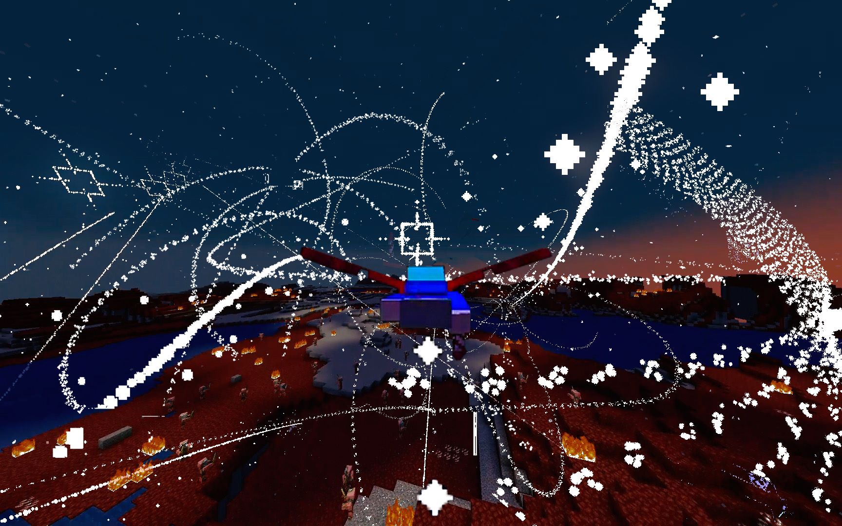 来看大神在minecraft中用1000 条命令创造震撼的视觉盛宴!