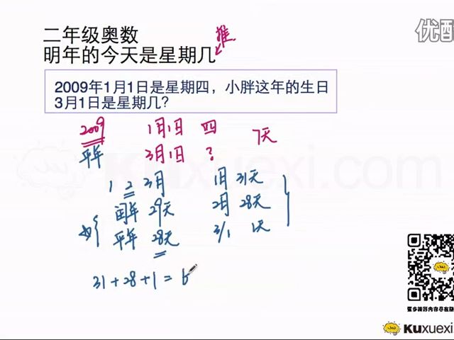 [图]23.奥数2年级23-明年的今天是星期几