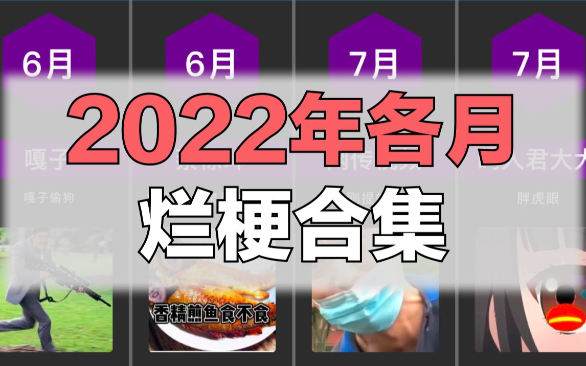 2022年各月烂梗合集哔哩哔哩bilibili