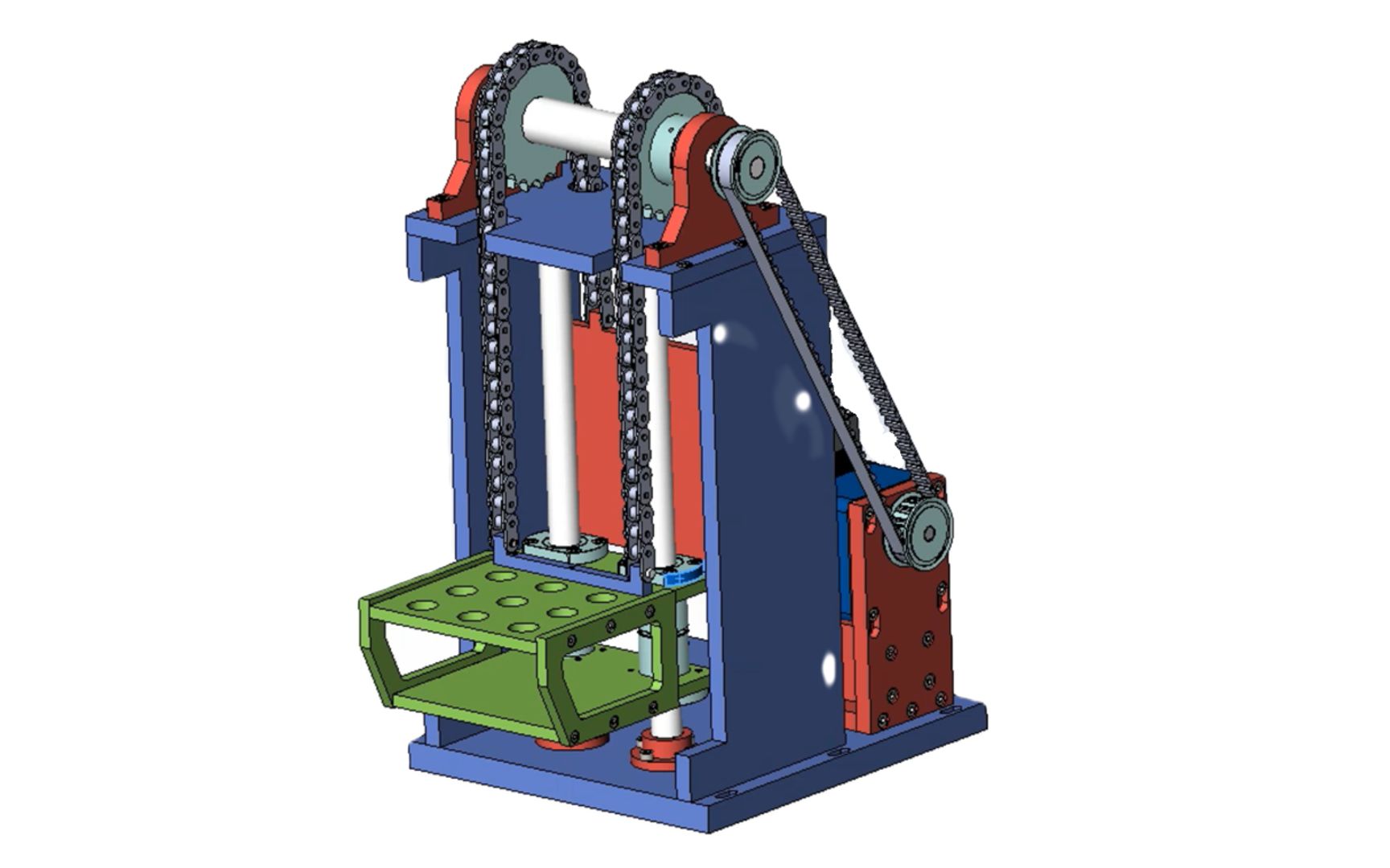 一个视频带你了解链式升降机的设计!