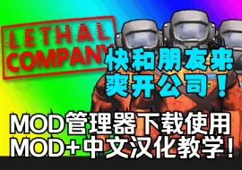 Download Video: 【致命公司教程】mod管理器下载和分享mod+中文汉化解决