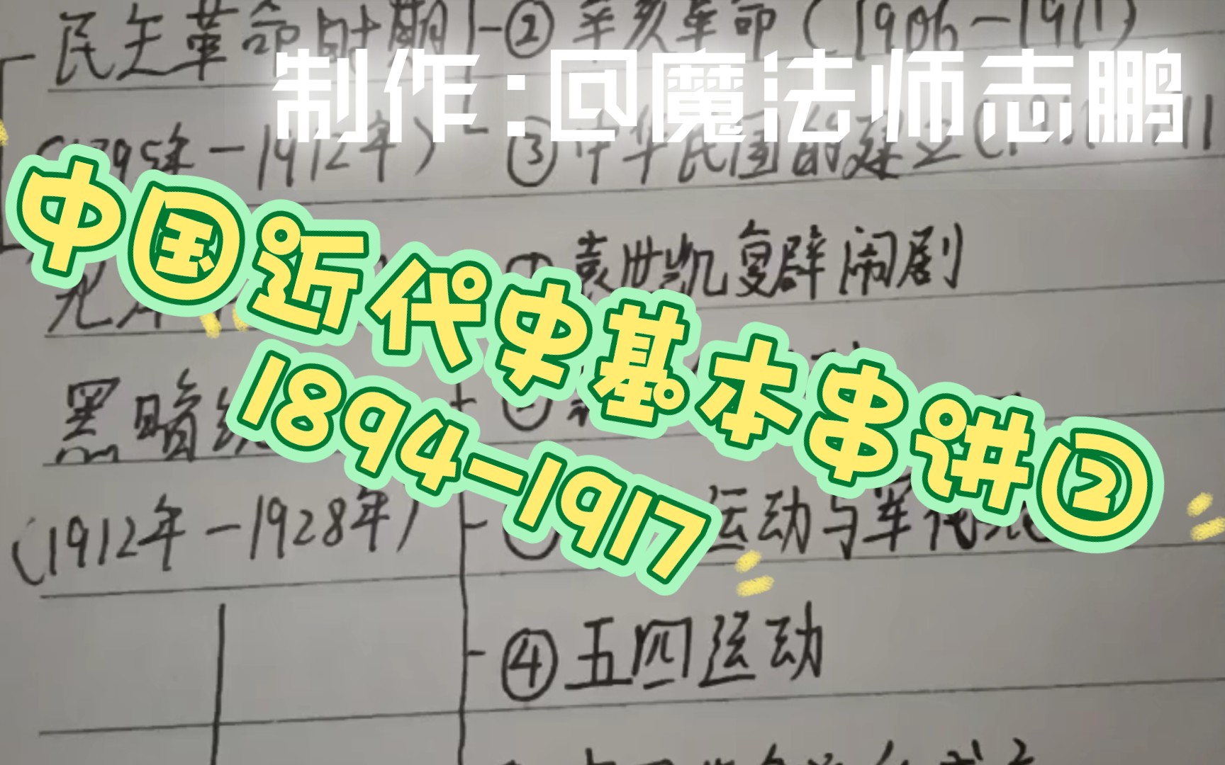 【志鹏的历史课堂】中国近代史基本串讲②:中国资产阶级民主革命时期哔哩哔哩bilibili