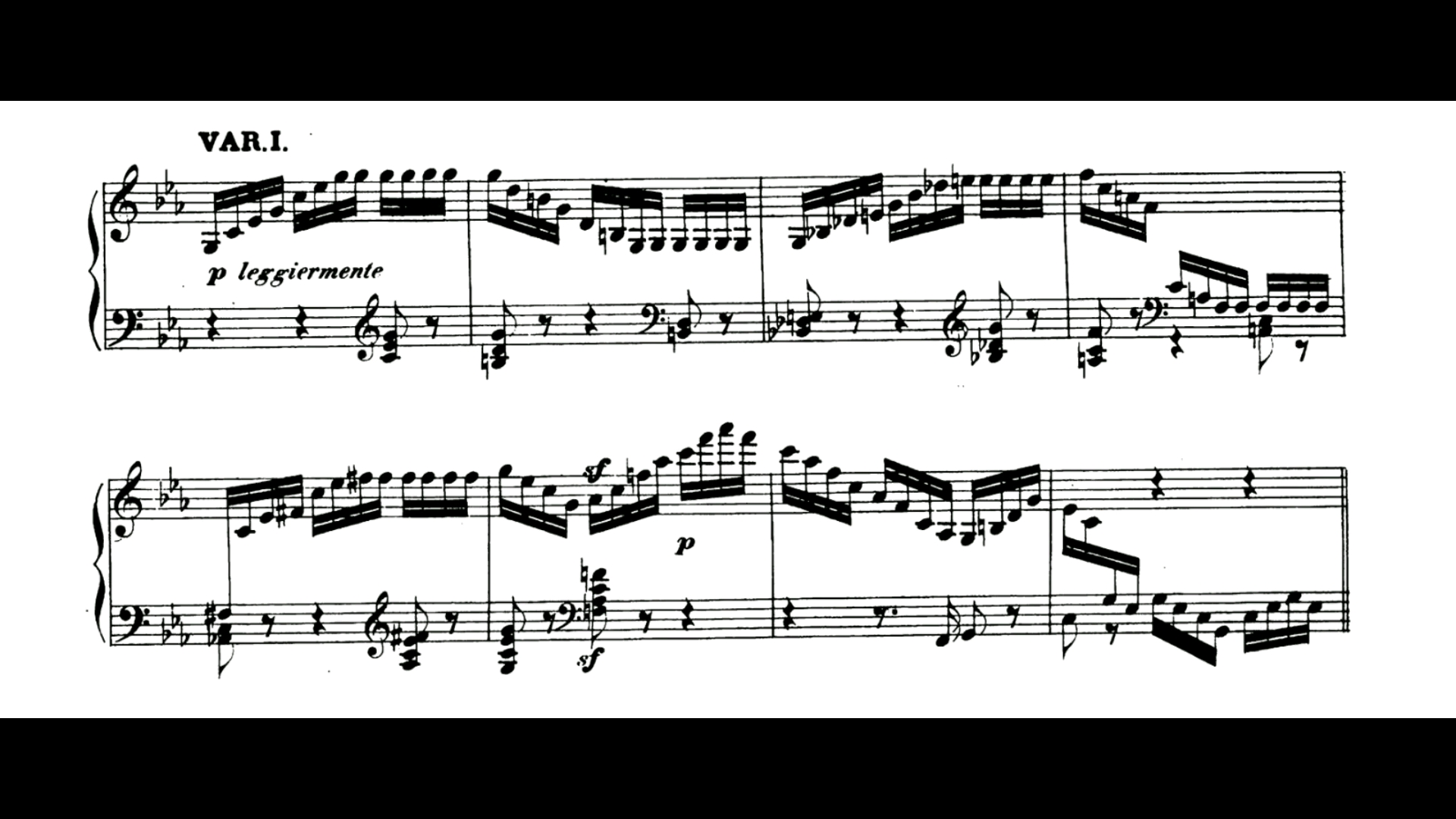 [图]【曲谱同步/贝多芬】Sergei Rachmaninoff - C小调32首变奏曲（Beethoven - 32 Variations WoO 80）