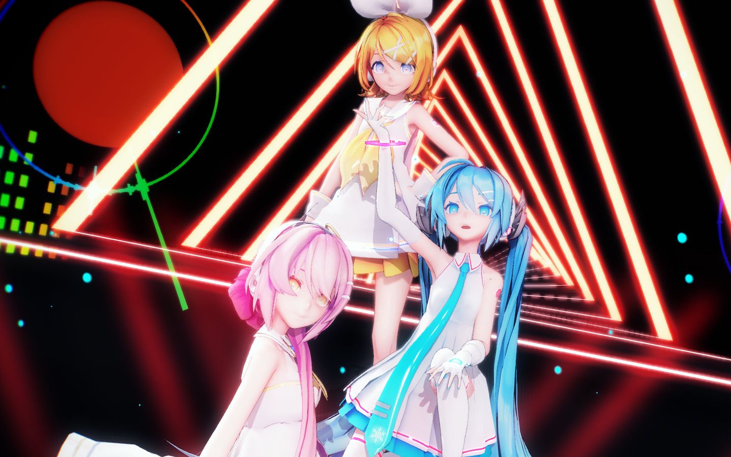 【mmd】wadada sour式 初音&巡音&镜音