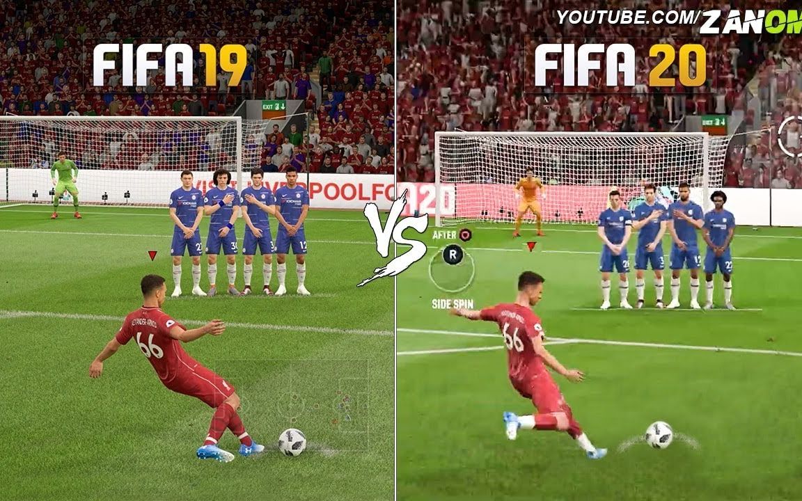 [图]FIFA20 vs FIFA19 对比视频【游戏性&画面】