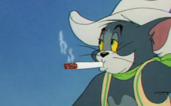 汤姆猫吸烟图片