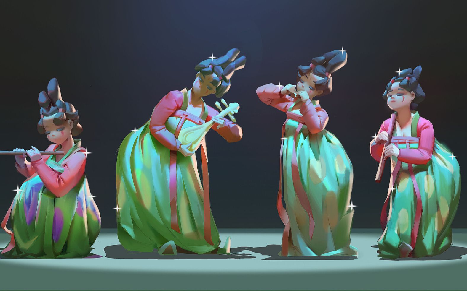 【画师推荐】tenten云画画/"心里要先放下,才能真正走起来"_哔哩哔哩