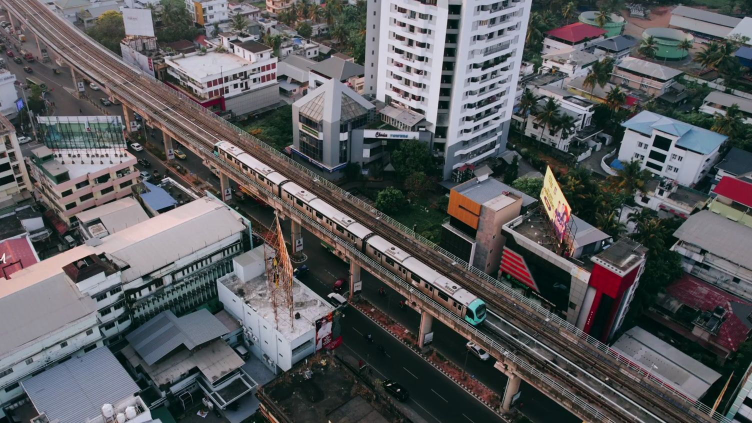 印度喀拉拉邦第一大城市戈奇(Kochi,旧名“科钦”)老城区捷运线路航拍哔哩哔哩bilibili