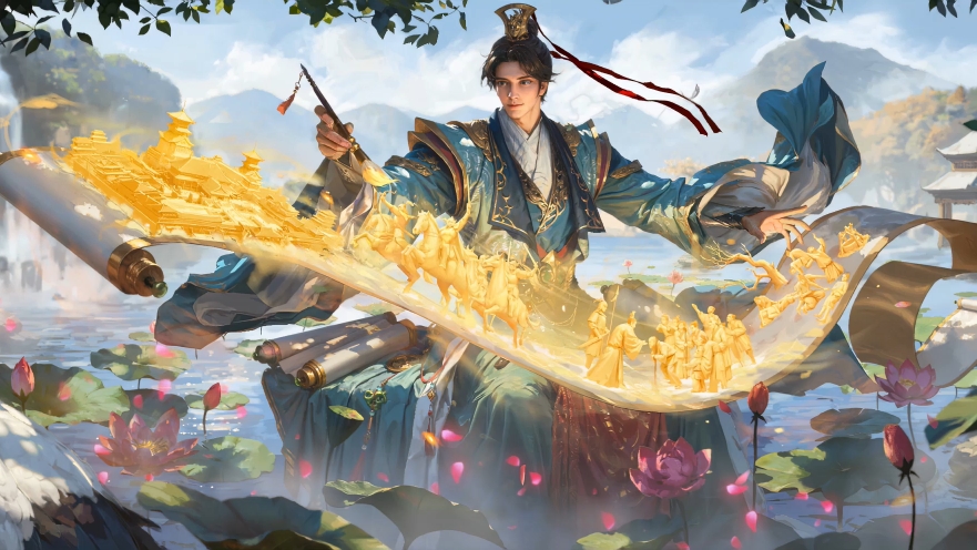 《骆统*落笔生花》三国杀动态壁纸120帧修复