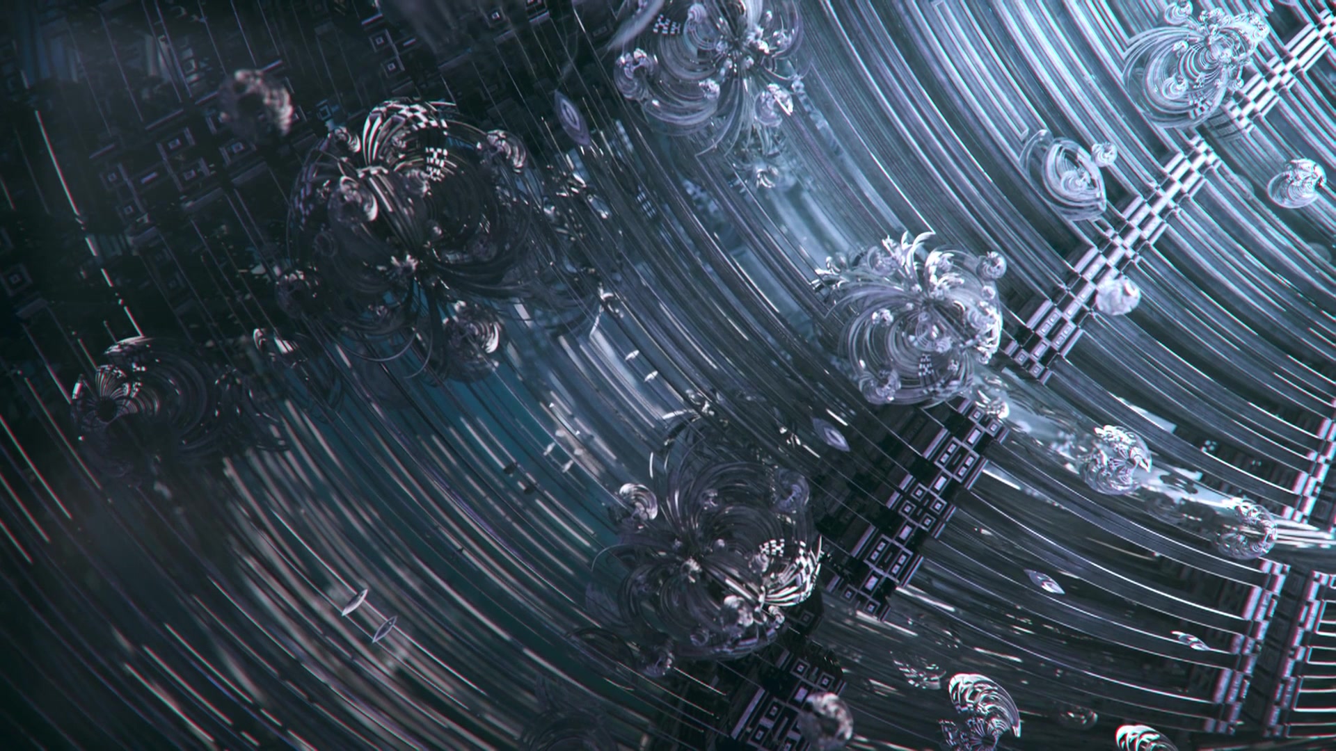 创意炸裂分形动画自我意识