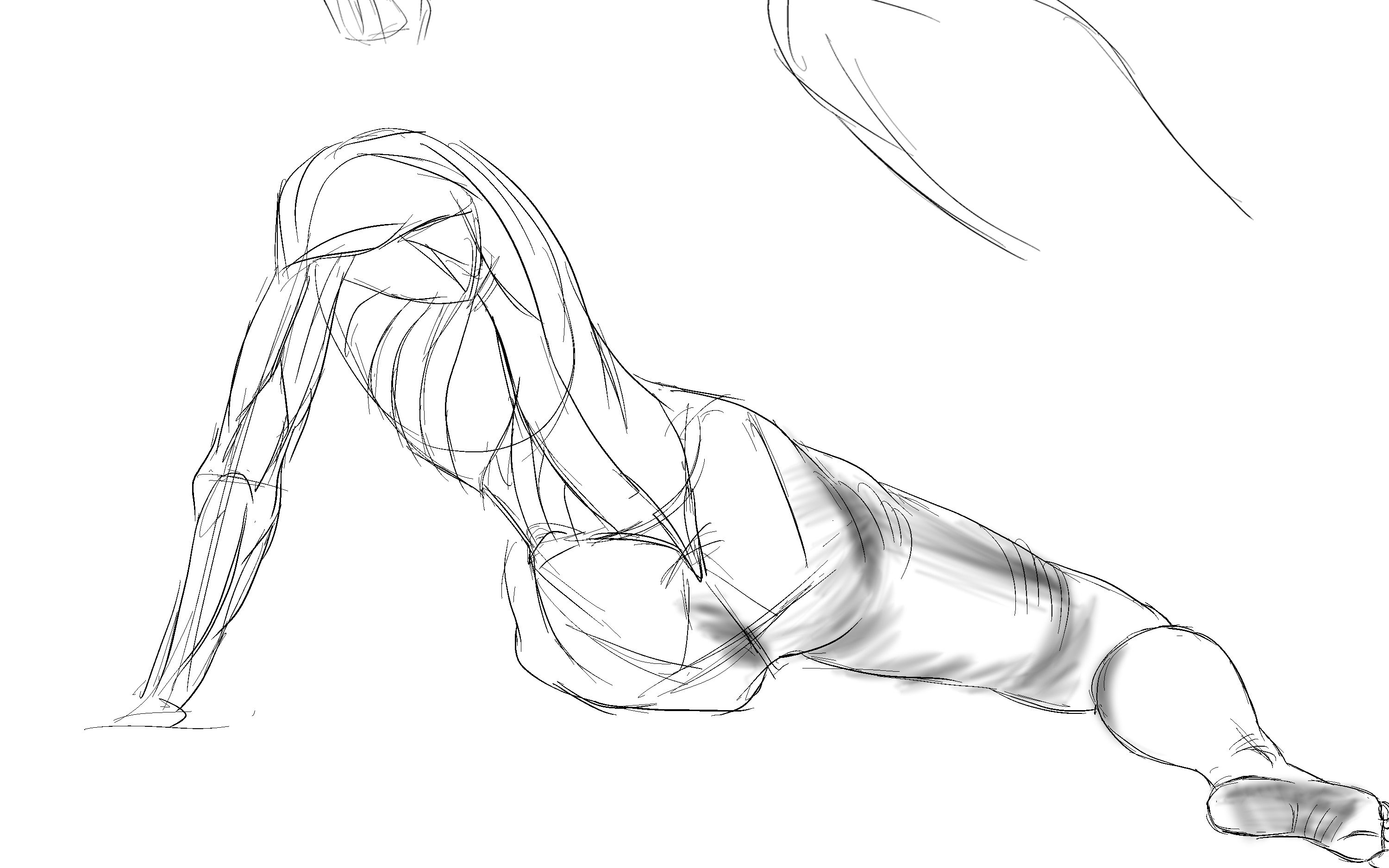 理解人体形态临摹