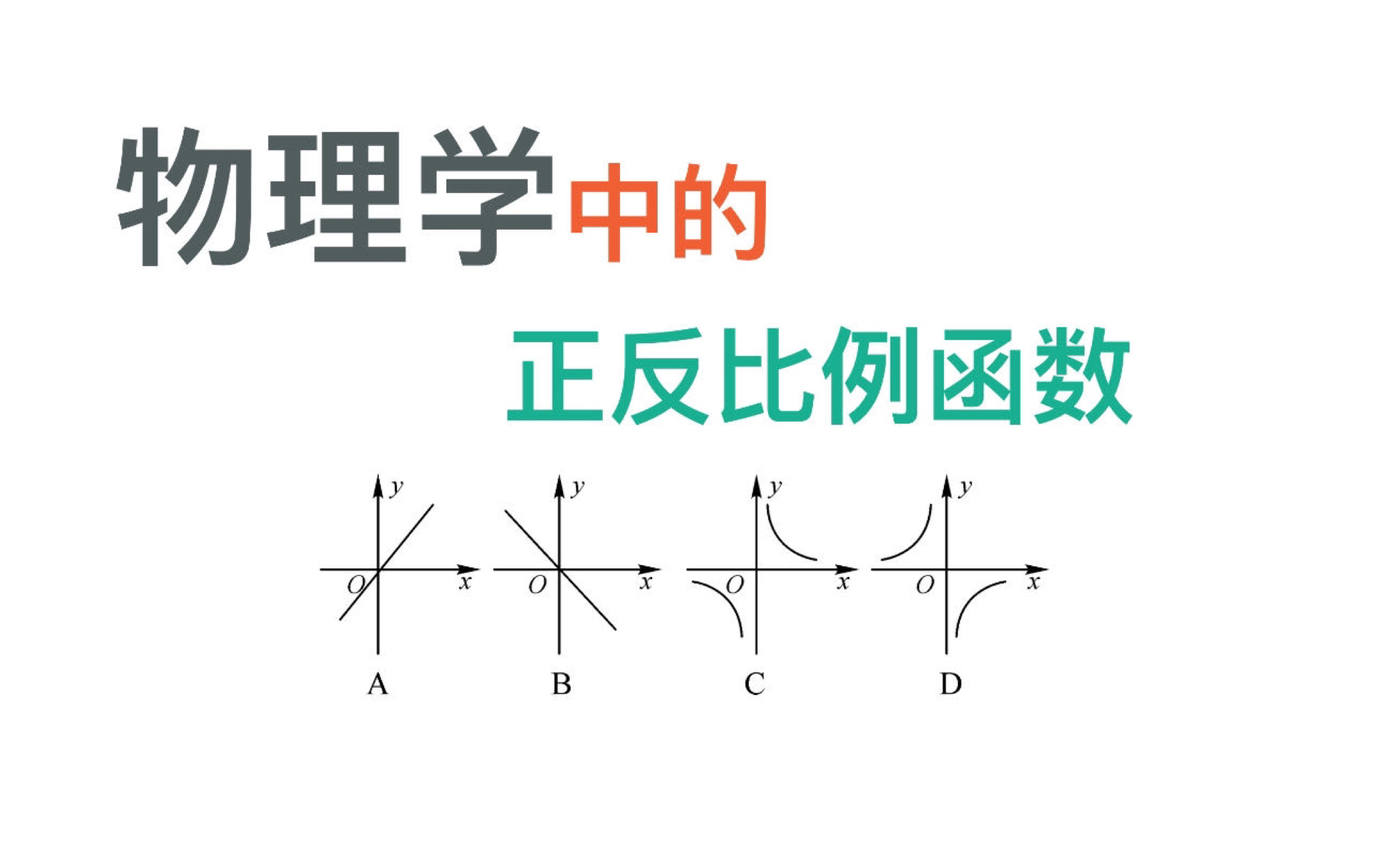 物理學中的正比例和反比例