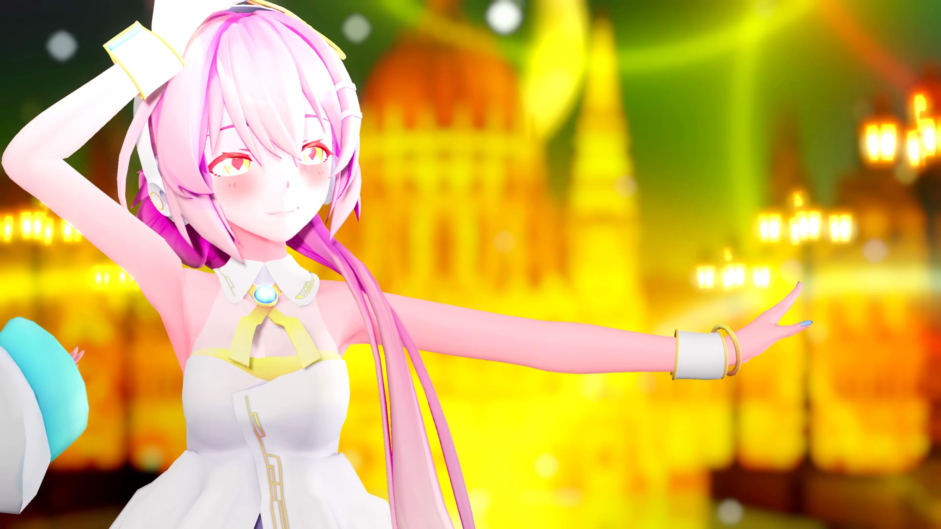 【mmd】rin & miku & luka - 好き!雪!本気マジック【搬运】