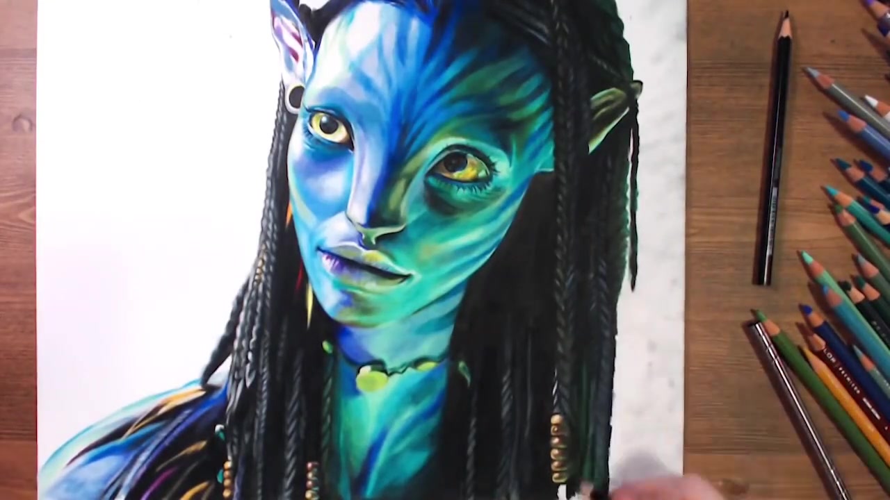 阿凡达绘画过程-drawholic