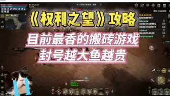 【权利之望】攻略，目前最香的搬砖游戏，封号越大鱼越贵！