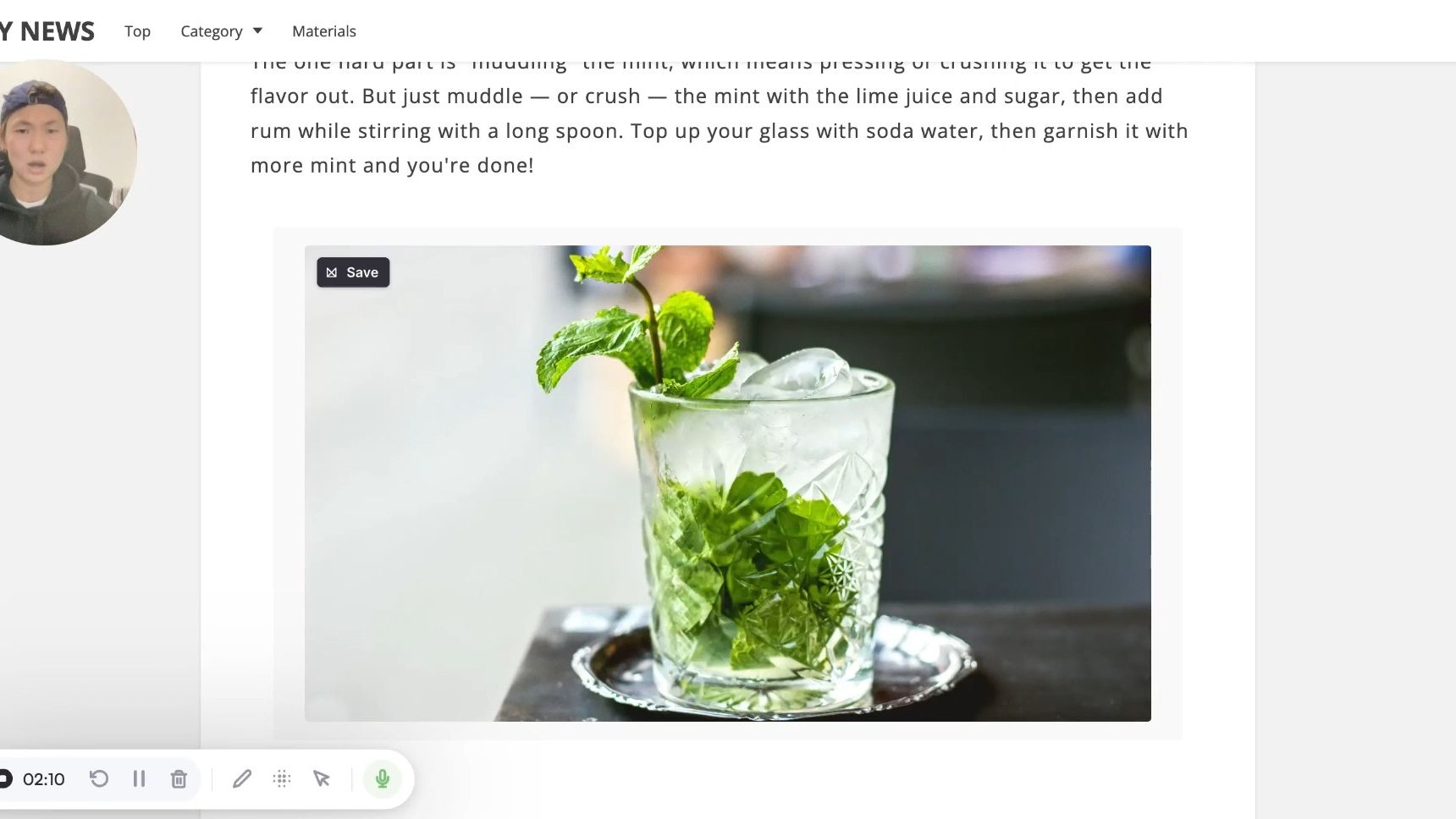 article-a-day138 每日英语: three classic cocktails you can make