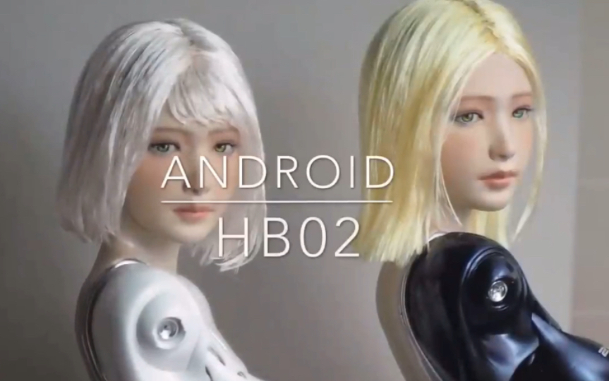 [图]女机器人android HB02 GK白模手办雕像喷涂涂装教程