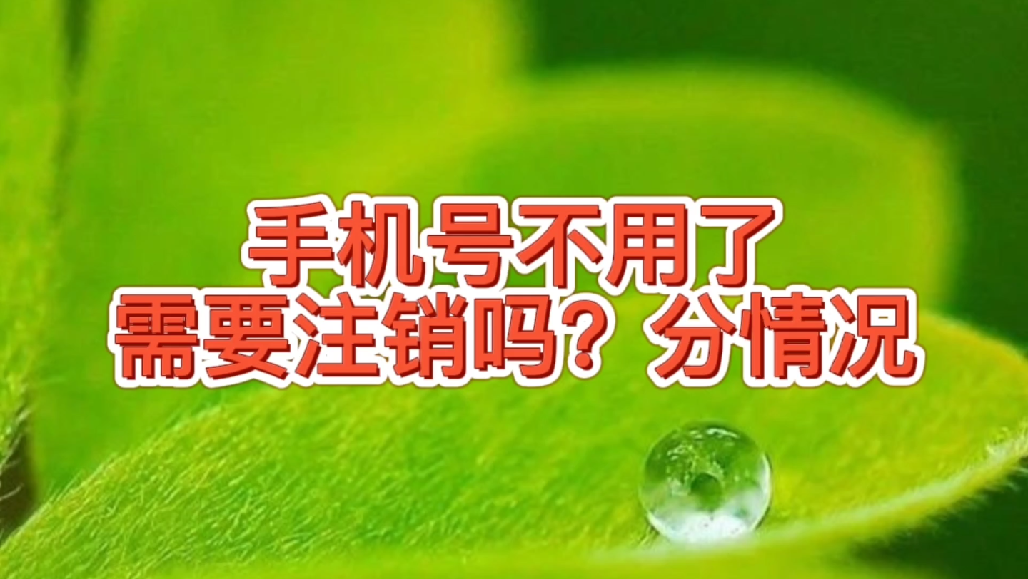 移动联通电信手机号不用了,需要主动注销吗?区别对待不然有损失哔哩哔哩bilibili