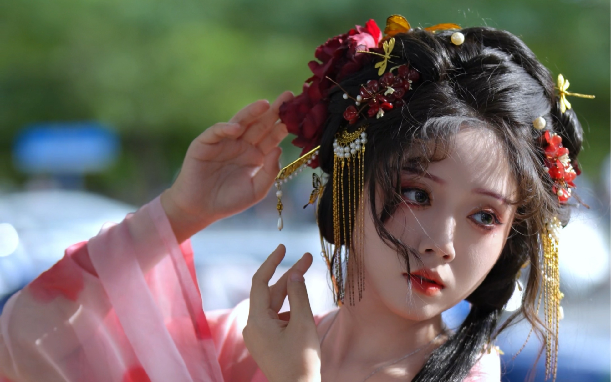 漫展上拍的汉服妹子,广州第八届初物语漫展第三天外场23年8月20日拍摄