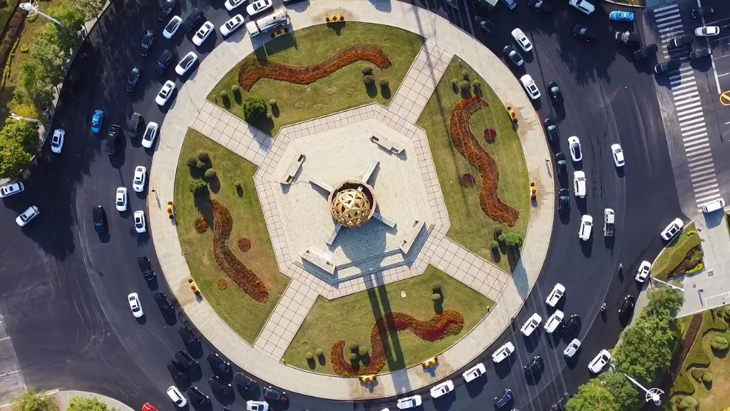 海城市婚禮航拍市內風光農村接親