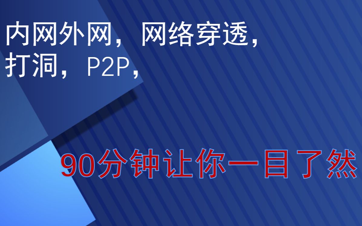 内网外网|网络穿透|打洞|P2P|TDLTE|FDDLTE|TDSCDMA|WCDMA|CDMA2000|GSM|CDMA|F5|DNS,90分钟搞定哔哩哔哩bilibili