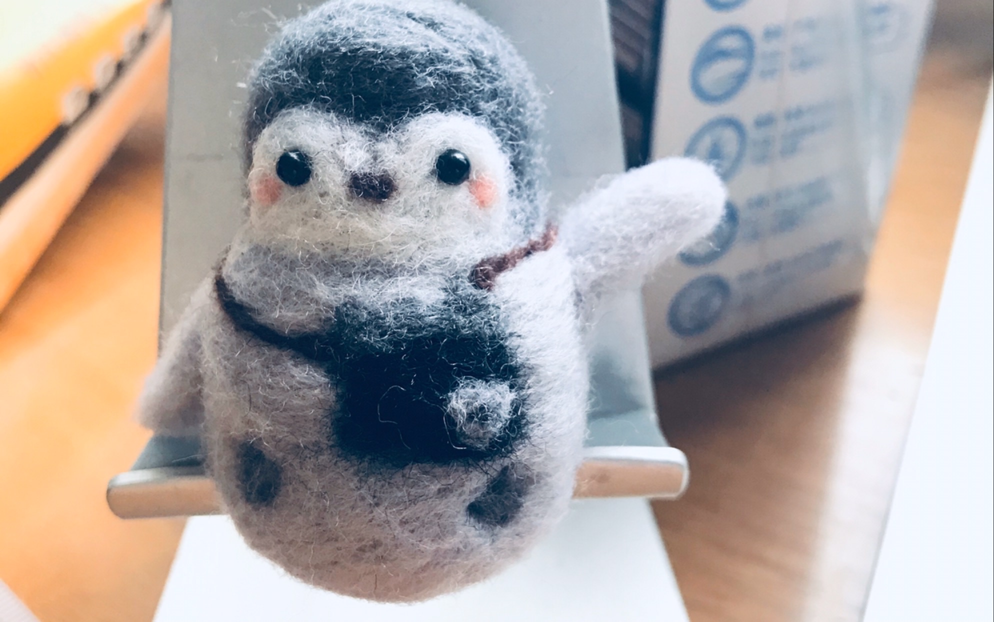 【羊毛毡】小企鹅_哔哩哔哩 (゜-゜)つロ 干杯~-bilibili