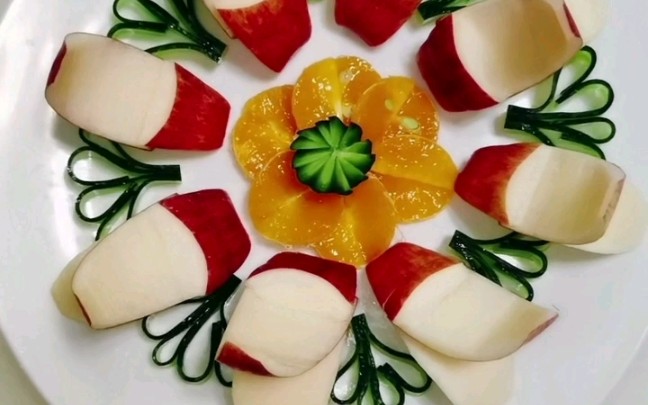 苹果创意切法摆盘