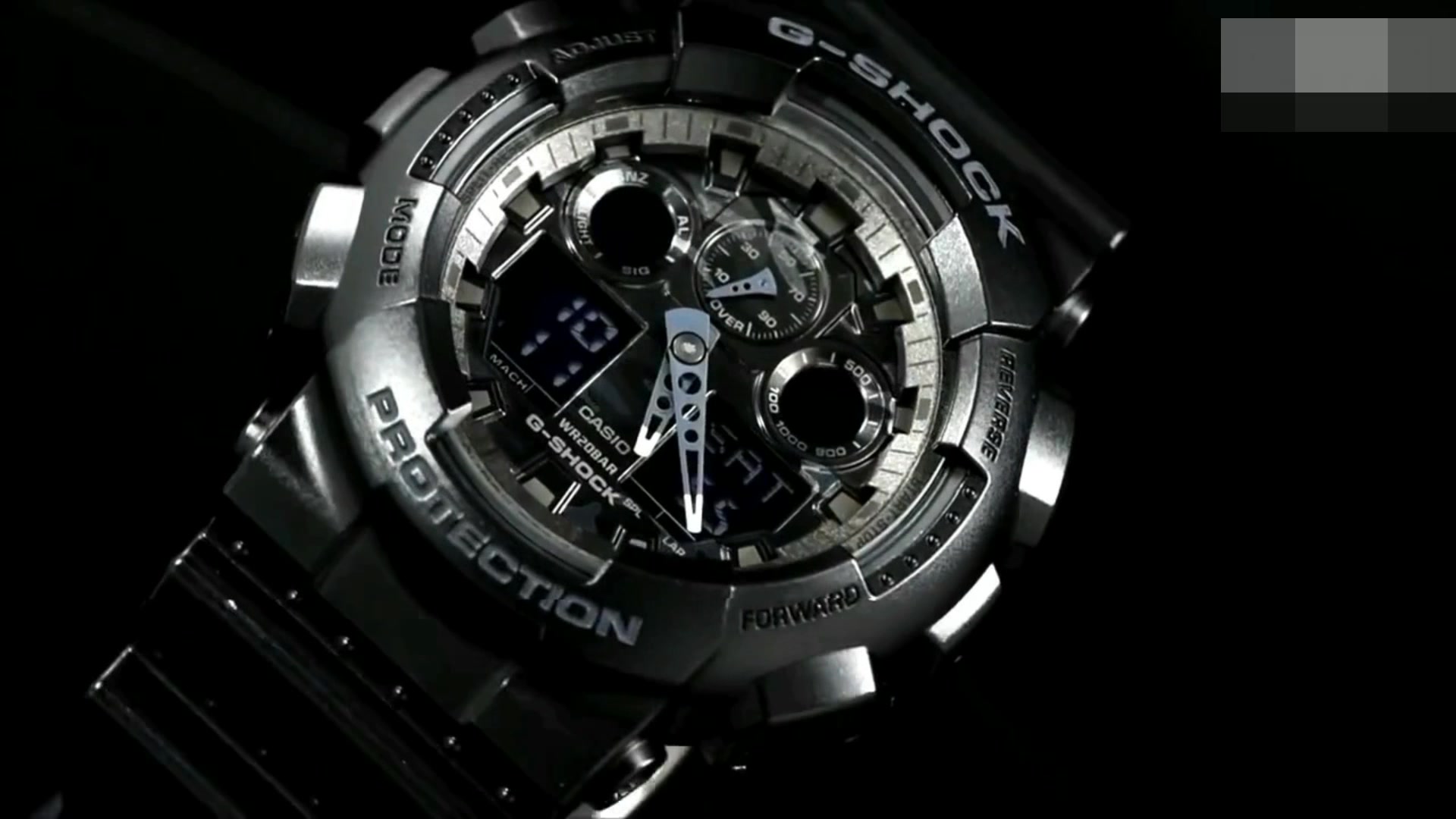 天天码头 卡西欧黑金手表男ga110抬手亮指针数字大表盘悟空版限量防水