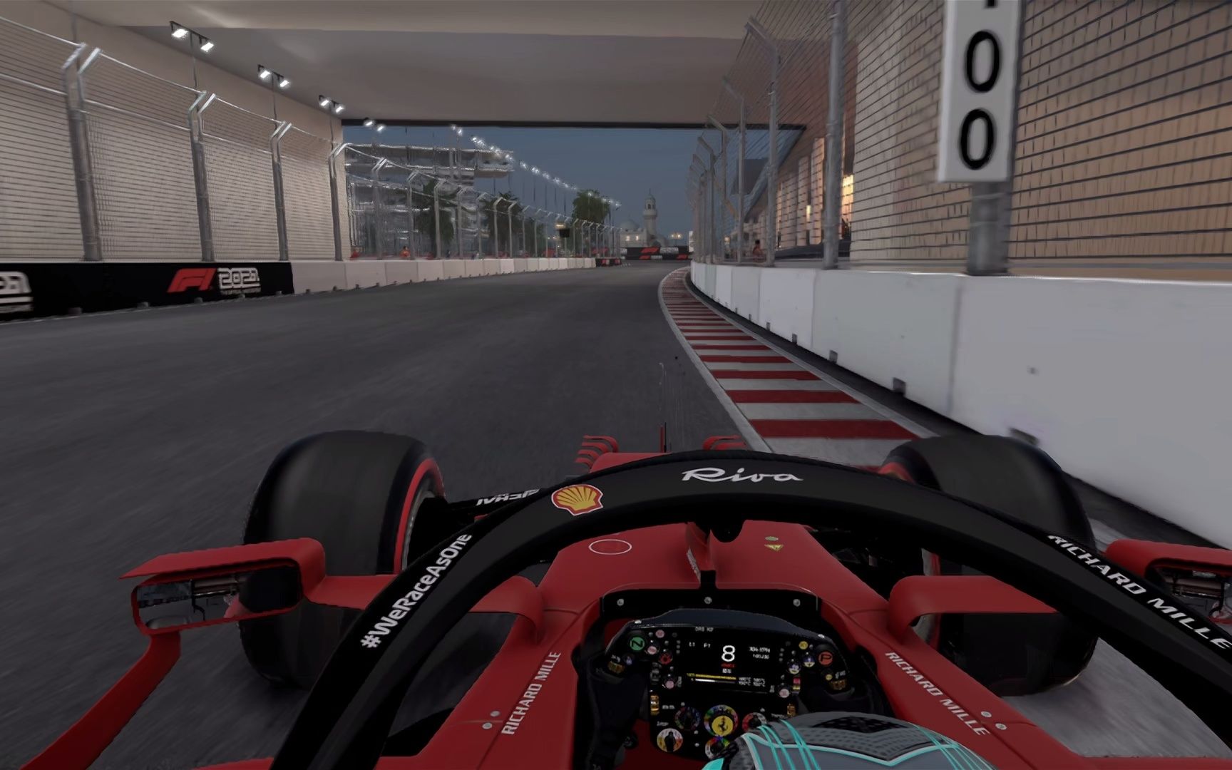 【f1 2021】沙特吉达赛道单圈车载_哔哩哔哩bilibili