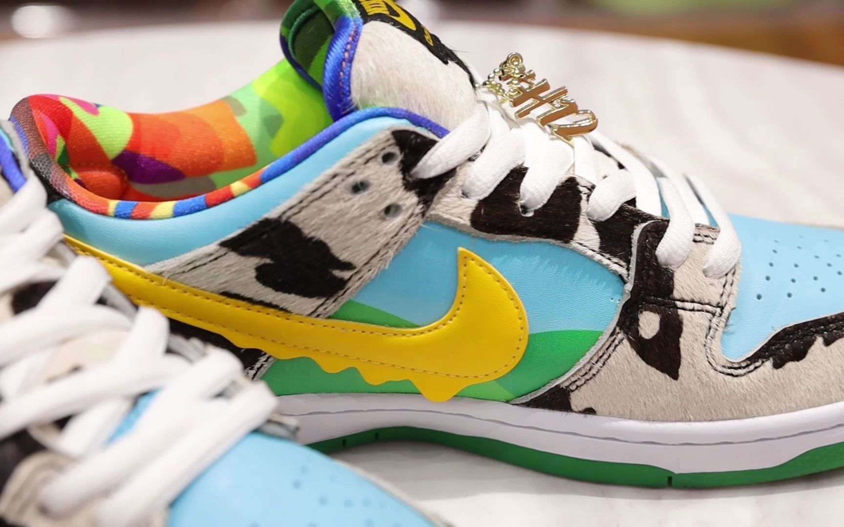 h12纯原出品ben & jerrys x sb dunk low奶牛冰淇淋 高清视频细节