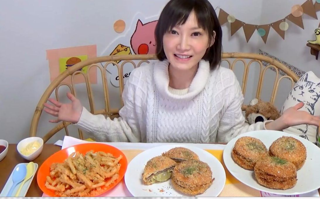 【 木下大胃王】今天做了超高卡路里的炸汉堡x5炸薯条超过6000kcal