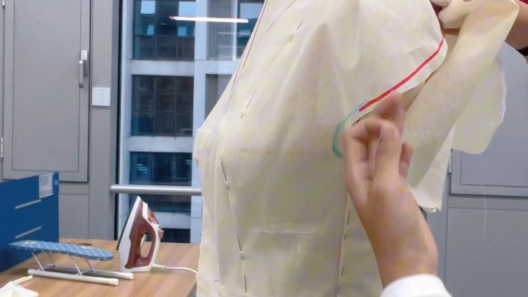 立体裁剪连身袖