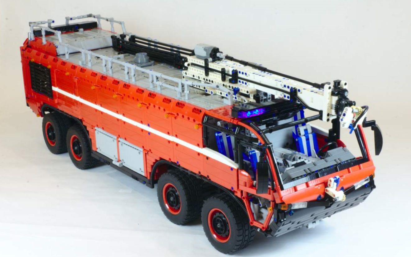 lego樂高technic科技機械moc機場消防車airportcrashtender