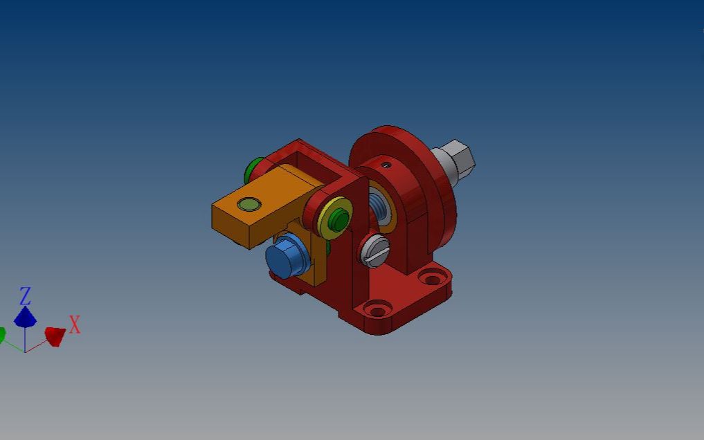 螺旋压紧机构装配 仿真