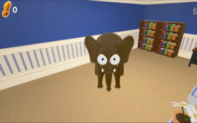 小熊flippy 奇怪的游戏《房中大象》正经实况:大象也能玩潜行,象日天