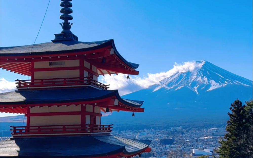 遇见富士山|新仓山浅间神社 #富士山#神社