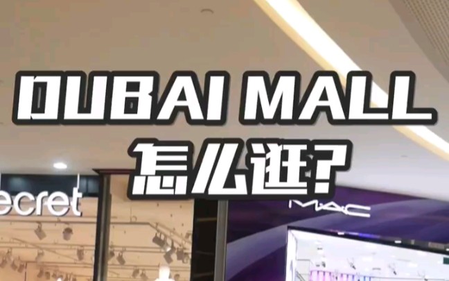 全球最大的商场DUBAI MALL怎么逛?哔哩哔哩bilibili