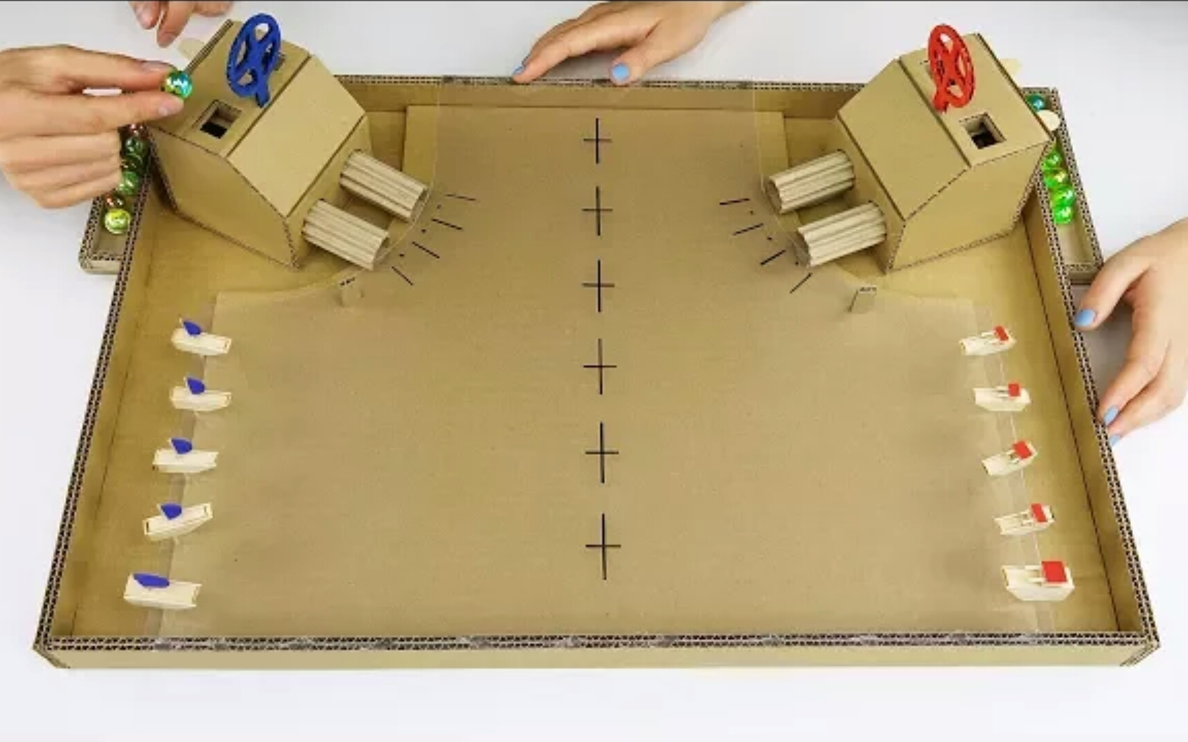 简易纸盒弹珠机 简单图片