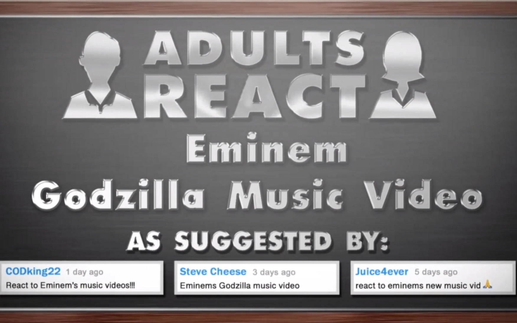 [反应视频/中字]美国成年人观看Eminem Godzila MV的反应哔哩哔哩bilibili