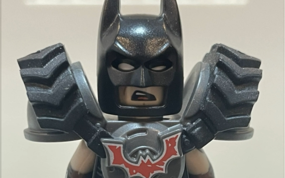乐高人仔,70840蝙蝠侠,双面表情,手臂印刷.