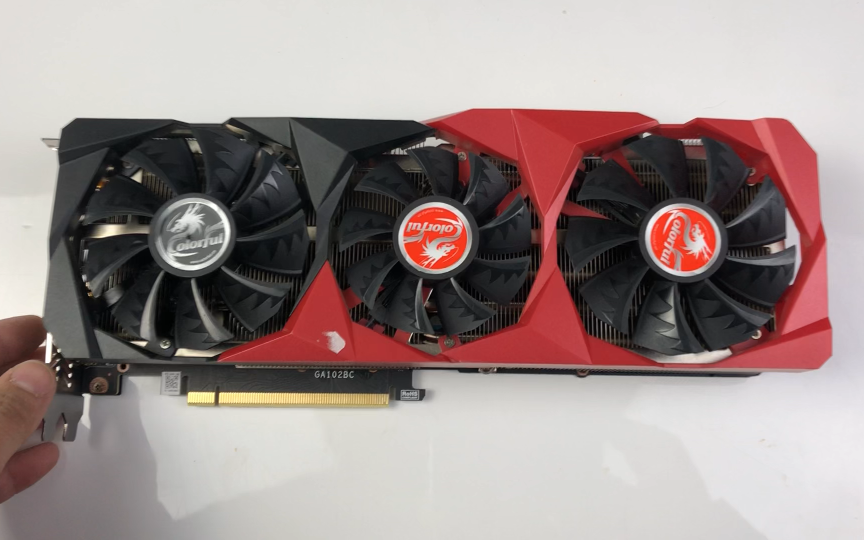 七彩虹rtx3090战斧改装一体式水冷强压满载30度挖矿毫无压力