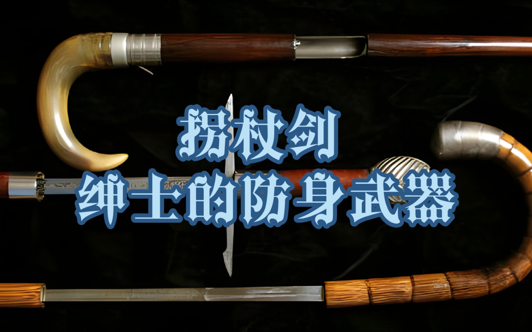 【冷兵器】杖剑 棍剑 拐杖剑 绅士的防身武器哔哩哔哩bilibili