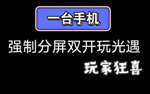 Download Video: 【sky光遇】一台手机·强制分屏双开教程(开小号送心、带跑不再是梦)