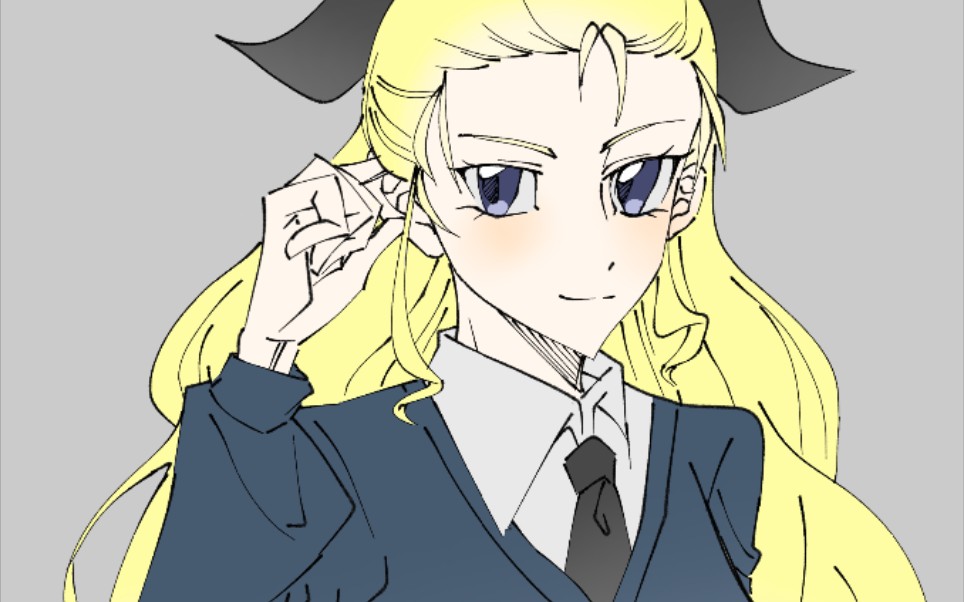 【少女与战车/绘画过程】阿萨姆