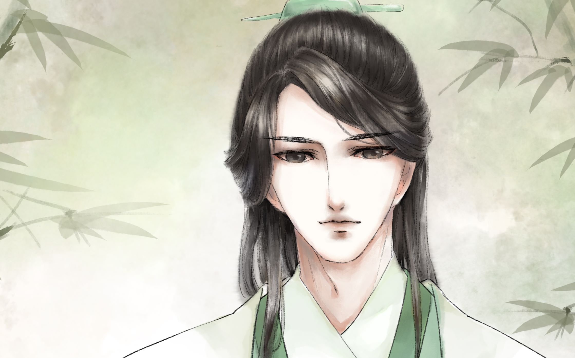 板绘十五倍速画个古风美男子з